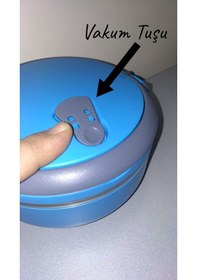 Resim 3 Katlı Vakumlu Yemek Termosu 3lü Sefer Tası Freshbox Serisi Pembe Açık Pembe 