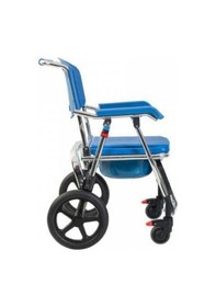 Resim G551 Aluminyum Katlanabilir Banyo Tuvalet Tekerlekli Sandalye 