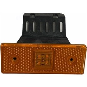 Resim 12v-24v Yan Sinyal Lambası Dorse Side Marker (4 Ledli) Turuncu E Belgeli 