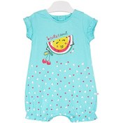 Resim Caramell Bebek Tulumu - Tk7043 Fresh - Su Yeşili Açık Mavi 