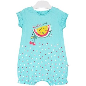 Resim Caramell Bebek Tulumu - Tk7043 Fresh - Su Yeşili Açık Mavi 