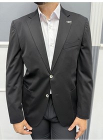 Resim Signature Stil Tek Düğme Kırışmaz Ceket Siyah 