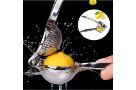 Resim Feyza Design Paslanmaz Metal Limon Sıkacağı, Dayanıklı ve Pratik Mutfak Gereci 