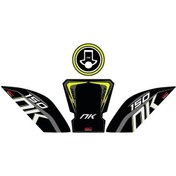 Resim Gp Kompozit Cf Moto 150 Nk 2016-2022 Uyumlu Tank Pad Seti Siyah-S (550935537) 