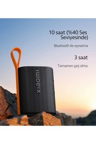 Resim Xiaomi Siyah MDZ-37 5W IP67 Su Geçirmezlik Bluetooth Hoparlör Resmi Distribütör Garantili 10+ Saat 2 Yıl 