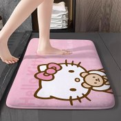 Resim Sevimli Kedi Flanel Banyo Matı için - Makinede Yıkanabilir, Kaymaz Pembe Karikatür Halı - Sevimli Kedi ve Arkadaşları Tasarımı için Mükemmel - Banyo, Oturma Odası, Yatak Odası Dekoru için Mükemmel - Yumuşak, Dayanıklı ve Hızlı Kuruyan 
