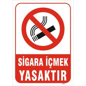 Resim Vizyon Trafik Sigara Içmek Yasaktır Levhası 