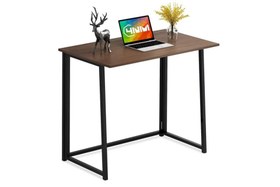 Resim METAL KATLANIR MASA, CEVİZ 