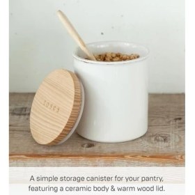 Resim Anasayfa Tosca Seramik Kutu - Kuru Gıda Mutfak Saklama Kabı Düzenleyici 