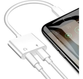 Resim Pazariz Iphone Ipad Lightning Uyumlu Kulaklık ve Şarj Çevirici Dönüştürücü Çoğaltıcı Kablo 6 7 8 x Xs Xs Ma 