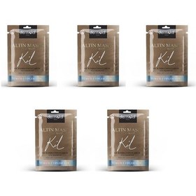 Resim Dermokil Gold Kil İçerikli Soyulabilir Yüz Maskesi 5 x 15 ML 