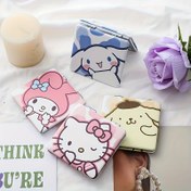 Resim 1 Adet Sevimli Anime Kızlar Makyaj Aynası - Pastel Pembe, Beyaz Mavi Sarıkahverengi Kalplere ve Karakterlara Saha Görünümlü Çift Taramalı Şık İki Yüzlü Katlanabilir Kompakt Seyyar El çantasınca Taşinan Dekoratif Portre (Pil gerekmez) Doğumgün Partisi Hergun kullanim iCIn Uygundur Gencler Ve anime HayranLari Icin IdeAl Hediye 