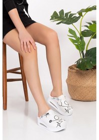 Resim Siyah Steteskop Desenli Kapalı Airmax Sabo Terlik 