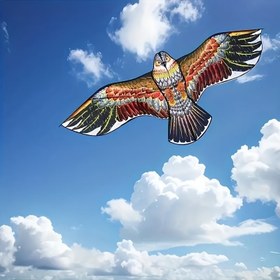 Resim Jumbo Eagle-Shaped Kite - Dayanıklı Polyester, Yeşil Burun ve Ayaklarla Renkli Tasarım, Plaj ve Park Eğlencesi İçin Mükemmel, İdeal Parti Hediyesi, Plaj Aksesuarları 