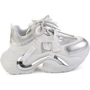 Resim Bambi Beyaz Hakiki Deri Kadın Sneaker K01480005303 