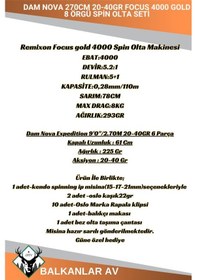 Resim Dam Nova 270cm 20-40gr Focus 4000 Gold 8 Örgü Spin Olta Seti 