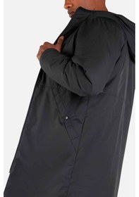 Resim Nike Football Synthetic Fit Loose Fit Jacket Erkek Bol Kesim Kapüşonlu Mont Parka Siyah Siyah 