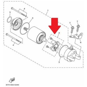 Resim Yamaha Xmax 250 / 300 Or. Marş Kömürü Seti B74-H1801-00 