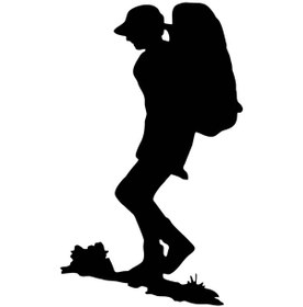 Resim Dağcı Trekking Doğa Yürüyüş Naturel Hayat Spor Sticker 01503 