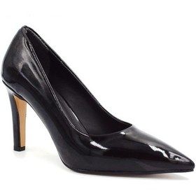 Resim Prego Pine Cone Kadın Stiletto Ayakkabı Rugan Siyah Rugan Siyah 