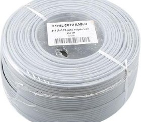 Resim Eyfel EF-C250 2+1 0,22 Folyolu Lüks CCTV Kablo (250M) 