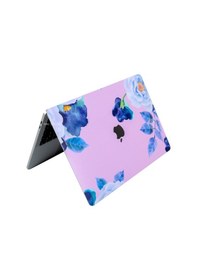 Resim Apple Uyumlu MacBook Pro Kılıf 13 İnç M1 Yapıştırma Sticker Koruyucu Kaplama Laptop A2338 İle Flower03 Açık Lila 