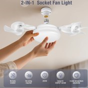 Resim 1 adet, 3 Başlıklı LED Akıllı Tavan Fanı Işığı - Uzaktan Kumanda, Ayarlanabilir Parlaklık, 3 Hız Ayarı, Yatak Odaları, Oturma Odaları, Çalışma Odaları, Mutfaklar ve Banyolar için Uygun - Modern Tasarım, Yatak Odaları, Oturma Odaları, Çalışma Odaları, Mutfaklar, Banyolar ve Kapalı Kullanım İçin Uygun, Tüm Mevsimler (2'si 1 Arada 3 Başlıklı Fan Işığı, Beyaz) 