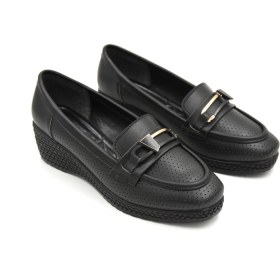 Resim Prego (Park Moda) Dolgu Topuk Confort Günlük Kadın Ayakkabı Siyah 