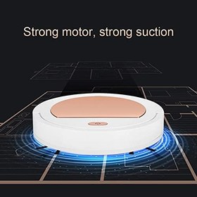 Resim Akıllı Vakum Süpürge USB Ev Kuru Islak Süpürge Robotu 