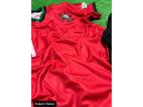 Resim Milli Takım R.o.n.a.l.d.o Portekiz Şampiyonlar Ligi Kırmızı Siyah Çocuk Forması 4lüset ZYN16 