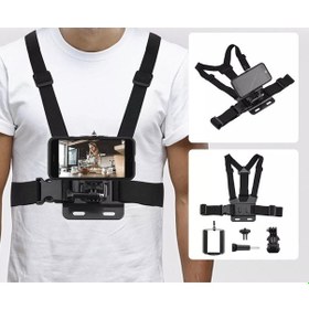 Resim Cep Telefonları için Ayarlanabilir Göğüs Askısı Chest Body Strap 
