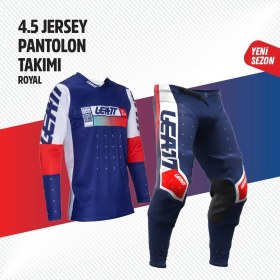 Resim Leatt Lacivert Beyaz Jersey Pantolon Takımı 