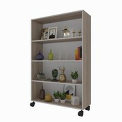 Resim Kenzlife kitaplık beril 148*090*020 crd tekerlekli mutfak dolabı 