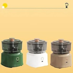 Resim wisoolkic Daha Büyük Kapasiteli Kullanışlı Mutfak Robotu Düşük Gürültüyle Çalışma ABS Yiyecek Mikseri Mutfak Blenderi Kablosuz, Kahve 