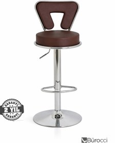 Resim Bürocci Virago Bar Sandalyesi - Kahverengi Deri - 9540s0121 