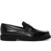 Resim Erkek Siyah Deri Casual Loafer Derimod