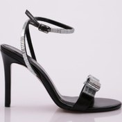 Resim Dgn Kadın Taş Fiyonk Detaylı Abiye Siyah Metalik 21723236 