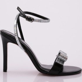 Resim Dgn Kadın Taş Fiyonk Detaylı Abiye Siyah Metalik 21723236 