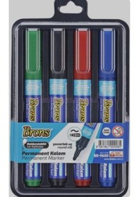 Resim Zekicocuk Brons Permanent Marker Kalem Yuvarlak Uc 4 Lü Bls 