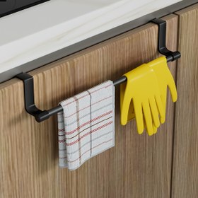 Resim 1 Adet Deliksiz Arka Montajlı Tekli Havlu Askısı & Kumaş Askı - Mutfak Dolabı Kapıları İçin Modern Demir Organizatör, Bezler, Eldivenler, Temizlik Malzemeleri, Mutfak Havluları için Tasarruflu Çözüm, Minimalist Tarz, Sağlam Yapı, Yoğun Evlerde Kullanım, Paslanmaz Malzeme, Duvar Tipi Depolama, Küçük Alanlar İçin 