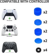 Resim PS5 Controller Joystick Oyun Kolu Gamepad Uyumlu - 8'li Analog Koruyucu M Cosmostech