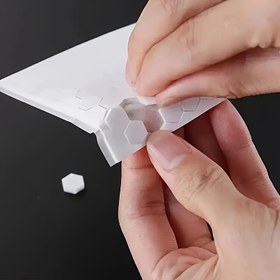 Resim 240 adet / 720 adet Altıgen Güçlü Kalınlaştırılmış Köpük Çift Taraflı Bant - Yüksek Viskozite Yapıştırıcı Yaratıcı DIY El Yapımı Ürünler Perakendeciler, Stüdyolar ve Mağazalar İçin 