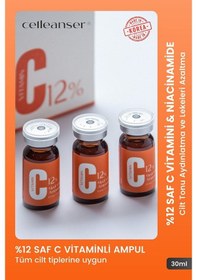 Resim Celleanser C Vitaminli Leke Karşıtı ve Aydınlatıcı Peptitli Serum 30 ML 