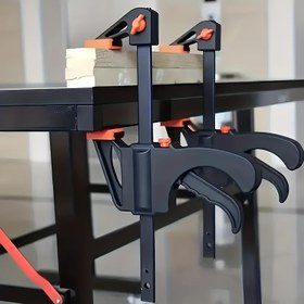 Resim 1 adet Güçlü Metal Kelepçe - İş Parçaları Zarar Görmeyecektir, Kaymadan Güçlü Sıkıştırma, Ev Dekoru, Ahşap İşleme ve Model Yapımı için İdeal. DIY Tutkunları, Ahşap İşleme Araçları için Mükemmel. Ayarlanabilir Kelepçe - Dayanıklı Yapı, Ahşap İşleme için Kelepçeler 