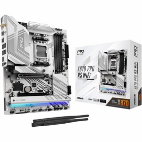 Resim ASROCK X870 Pro RS WiFi DDR5 (8000MHz)OC M.2 HDMI/USB-C PCIe 5.0 AM5 ATX Anakart 