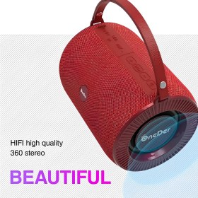 Resim Nom Tekno Oneder V3 Taşınabilir Bluetooth Hoparlör Usb Tf Kart Aux Girişli 8 Saat Müzik Süresi Ses Bombasi 