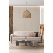 Resim Mobetto Salda Üçlü Salon&oturma Odası Kanepe - Krem 