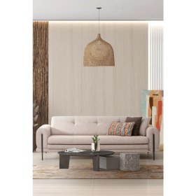 Resim Mobetto Salda Üçlü Salon&oturma Odası Kanepe - Krem 