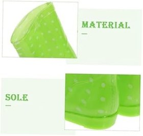 Resim Erkek Kız Için Sevimli Karikatür Yağmur Botları Su Geçirmez Kaymaz Tüm Mevsimlerde Kullanıma Uygun 