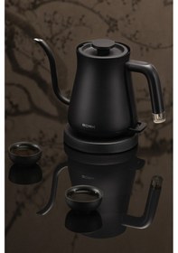 Resim Bork Kettle K750 Wt, Gen Terao Tasarımı Şık Su Isıtıcı Su Isıtıcılar Siyah 
